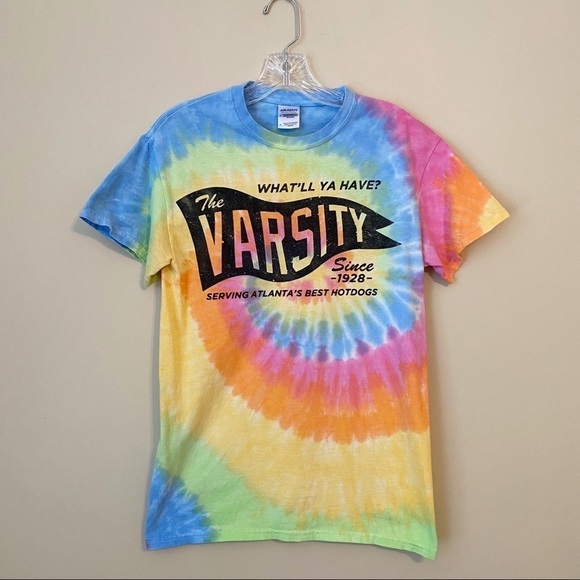 The Varsity Atlanta Tie Dye Tee T Shirt - S - Picture 8 of 8
